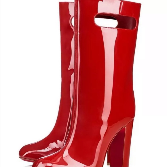 Christian Louboutin Bag Bootie 100 Patent Leather - Picture 3 of 13